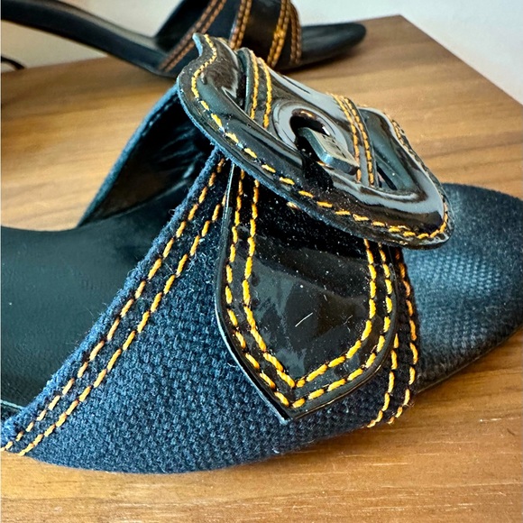 FENDI black patent leather mules 38.5 - Picture 2 of 6